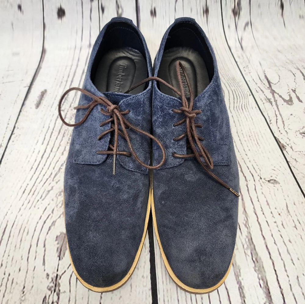 Timberland Blue Suede Leather Oxford‎ Shoes Size 11